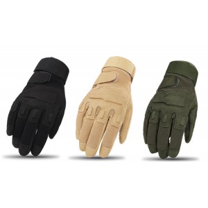 Перчатки тактические с защитой костяшек Protect Черные S, M, L, XL, XXL